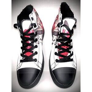 RAAD Shop VINTAGE CLOCK AND MUSIC Hi-top Shoes Unisex size 8.5 READ